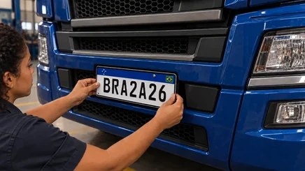Placa para Caminhão e Utilitário