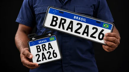 Suporte para Placas de Carro ou Moto