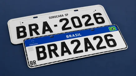 Troca de Placa Voluntária para Padrão Mercosul